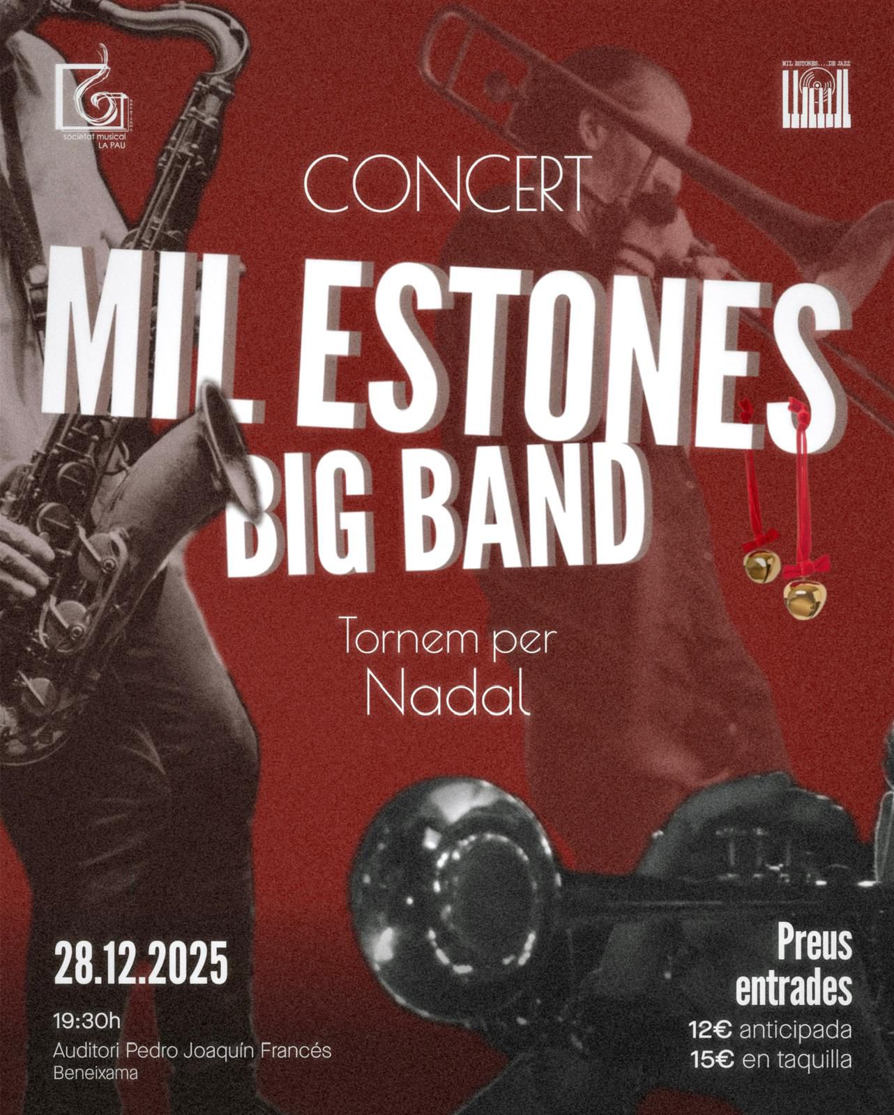 Cartell Mil Estones Big Band Navidad